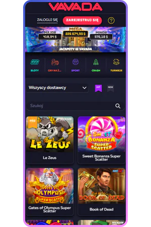 Vavada Menu